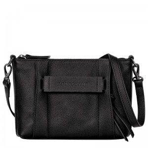 Black Women's Longchamp 3D S Crossbody Bags | KBVQ-98172