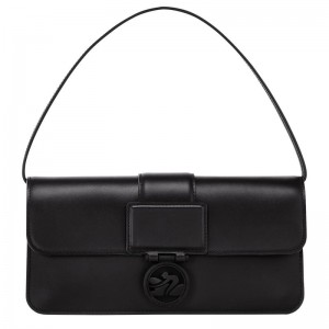 Black Women's Longchamp Box-Trot M Shoulder bag Shoulder Bags | XIEG-39248