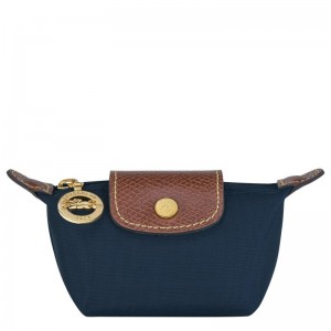 Navy Women's Longchamp Le Pliage Original Coin Purses | NFTG-93518