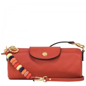 Sienna Red Women's Longchamp Le Pliage Xtra S Crossbody Bags | UJGA-78345